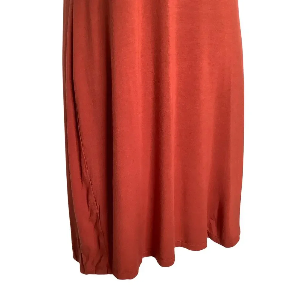 Liberty Love Burnt Orange Two Piece Dress Lace Cardigan Topper Small